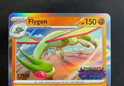 Flygon Pokemon Phantasmal Flames Staff Promo #016 - Image 3