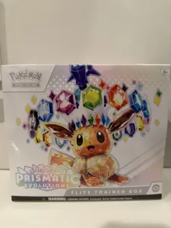 Pokemon TCG Scarlet & Violet Prismatic Evolutions Elite Trainer Box Eevee Promo - Image 1