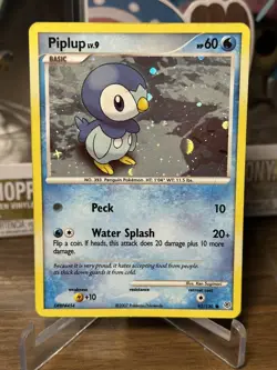 Piplup Cosmos Holo (93/130) - Pokemon TCG - Diamond and Pearl Base Set - Image 1