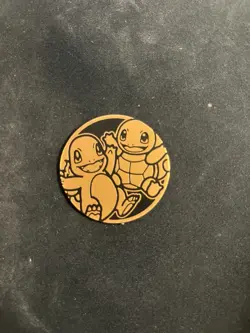 Pokemon TCG Charmander Squirtle My First Battle Jumbo Coin - Image 1