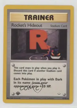 Rocket's Hideout 1st Ed. Pokemon Neo Revelation #63 2001 - Image 1