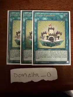 3x Yugioh Toon Kingdom OP14-EN002 Ultimate Rare NM/VLP Playset - Image 1
