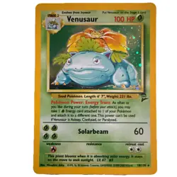 Pokemon TCG Venusaur Holo Unlimited Rare Card 18/130 Base Set 2, 1999-2000 - Image 1