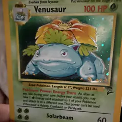 Pokemon TCG Venusaur Holo Unlimited Rare Card 18/130 Base Set 2, 1999-2000 - Image 3