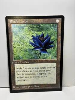 6x9 MTG Black Lotus Oversized 1996 Scrye Promo - Image 1