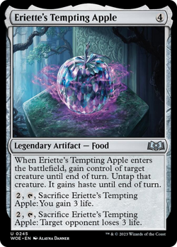 Eriette's Tempting Apple [Wilds of Eldraine] Foil Near Mint - Image 1
