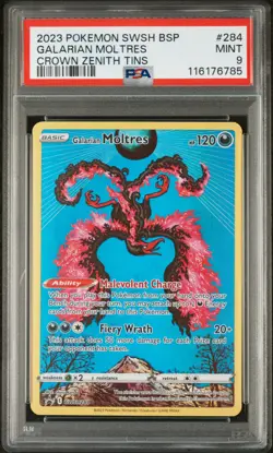 Galarian Moltres SWSH284 PSA 9 SWSH Sword & Shield Promo Cards Holo Pokemon 284 - Image 1