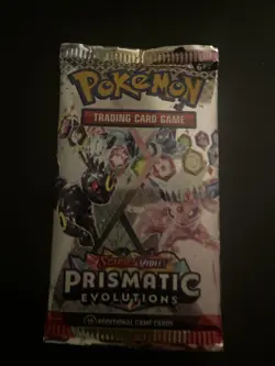 EXTREMELY HEAVY! 22.59g Prismatic Evolutions Pokemon Sealed Booster Pack New - Image 2