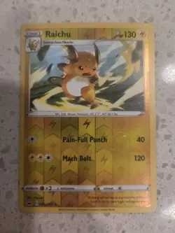 POKEMON RAICHU 066/202 REVERSE HOLO RARE SWORD & SHIELD NM NEAR MINT - Image 1