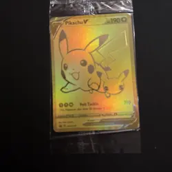 Pikachu V SWSH145 Celebrations Black Star Promo Gold NM Pokemon TCG SEALED - Image 1