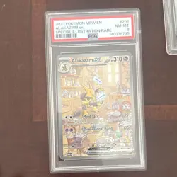 Pokemon 2023 Alakazam ex Special Illustration Rare 201/165 Holo PSA 8 - Image 1