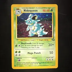 Pokemon Vintage Holo Nidoqueen 7/64 Jungle WotC 1999 - Image 1