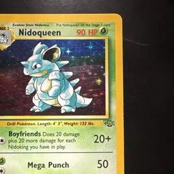 Pokemon Vintage Holo Nidoqueen 7/64 Jungle WotC 1999 - Image 3