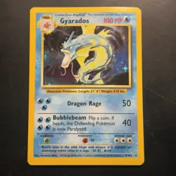 Pokemon Vintage Holo Gyarados 6/102 Base Set Wizards Of The Coast 1999 - Image 1