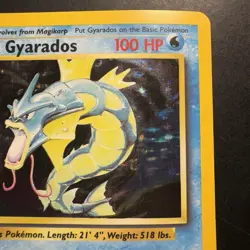 Pokemon Vintage Holo Gyarados 6/102 Base Set Wizards Of The Coast 1999 - Image 3