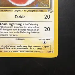 Pokemon Vintage Holo Electrode 2/64 Jungle WotC 1999 - Image 4