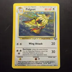Pokemon Vintage Holo Rare Pidgeot 8/64 Jungle WotC 1999 - Image 1