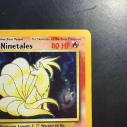 Pokemon Vintage Holo Ninetales 12/102 Base Set WotC 1999 - Image 3