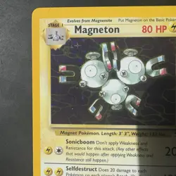 Pokemon Vintage Holo Magneton Fossil 11/62 WotC 1999 - Image 2