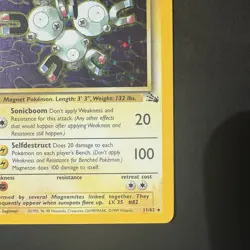 Pokemon Vintage Holo Magneton Fossil 11/62 WotC 1999 - Image 4
