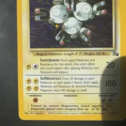 Pokemon Vintage Holo Magneton Fossil 11/62 WotC 1999 - Image 5