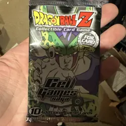 Dragon Ball Z CCG Cell Games Saga 10 Card Booster Pack 2000, Sealed - Image 1