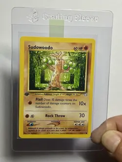 Sudowoodo 77/111 (NM) 1st Edition Common Neo Genesis 2002 WOTC Pokemon Card - Image 3
