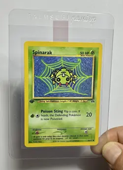 Spinarak 64/75 (NM) 1st Edition Common Neo Discovery 2002 WOTC Pokemon Card - Image 3
