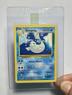 Dewgong 25/102 (MP) Uncommon Base Set Unlimited 1996 WOTC Pokemon Card - Image 3