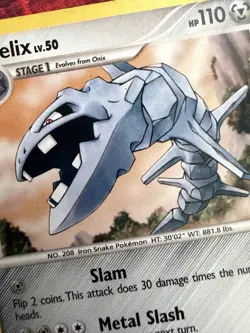 Steelix 38/130 Diamond & Pearl Base Rare Pokemon Card - Image 2
