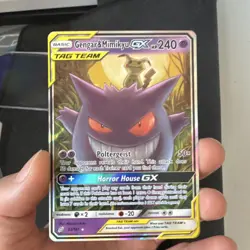 Pokemon Gengar & Mimikyu GX 53/181 Team Up Ultra Rare Holo TAG TEAM Card - Image 1