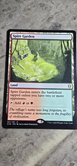 Spire Garden Commander Legends: Battle for Baldur's Gate Regular Rare MTG NM - Image 1