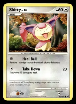 Skitty 93/127 Common Platinum Pokemon LP - Image 1