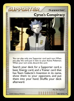 Cyrus's Conspiracy 105/127 Uncommon Platinum Pokemon LP - Image 1