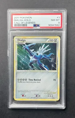 Pokemon PSA 8 Dialga 3/95 Heartgold & SoulSilver Call of Legends Holo Rare - Image 1