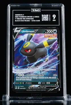 Umbreon V SWSH203 SWSH: Sword & Shield Promo Cards Holo TAG 9 Pokemon TCG 2022 - Image 1