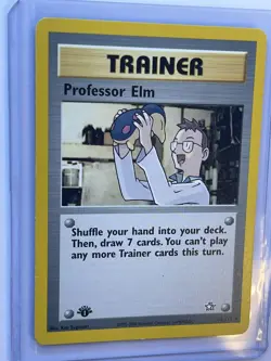 Pokemon TCG - Professor Elm - Neo Genesis #96/111 - 1st Edition Uncommon - LP - Image 4