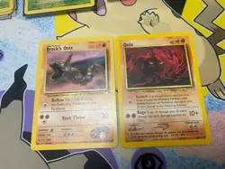 Pokemon TCG Brock's Onix 069/132 Gym Heroes + 69/111 Neo LP - Image 1