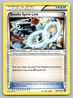 Pokemon TCG XY - Steam Siege Steelix Spirit Link 106/114 - Image 1
