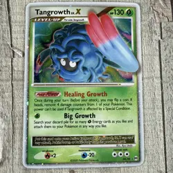 Tangrowth LV.X Level X 99/99 Pokemon Holo 2009 HP 130 Level-up HP Corners - Image 2