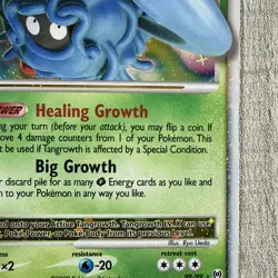 Tangrowth LV.X Level X 99/99 Pokemon Holo 2009 HP 130 Level-up HP Corners - Image 5