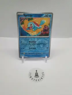 Pokemon - Squirtle - 007/165 Scarlet & Violet 151 Reverse Holo - Image 1