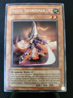 | Yugioh Mystic Swordsman LV2 SOD-EN011 Rare Soul Of The Duelist HP 🔥 | - Image 1