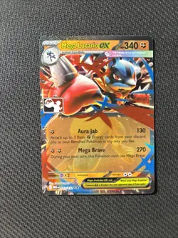 Mega Lucario ex - 077/132 - Prize Pack Series Cards - Image 1