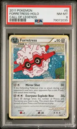 PSA 8 NM-MT Forretress 5/99 Call of Legends Holo Pokemon Card - Image 1