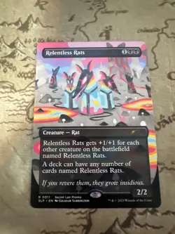 MTG Relentless Rats (011) *Non-Foil* Borderless Secret Lair Bonus Card MT/NM - Image 1