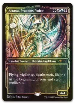 Atraxa, Praetors' Voice (Gilded Foil) #453 (NM) Secret Lair Drop SLD Magic MTG - Image 1