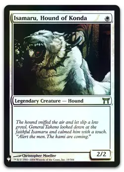 Isamaru, Hound of Konda #19 (Foil) (NM) List Reprints LIST LIST Magic MTG - Image 1