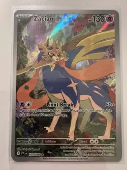 2025 Pokemon Me02: Phantasmal Flames Zacian 100/094 Holo IR NM - Image 1