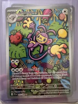 2025 Pokemon TCG Mega Phantasmal Flames Ambipom 107/094 Illustration Rare NM - Image 1